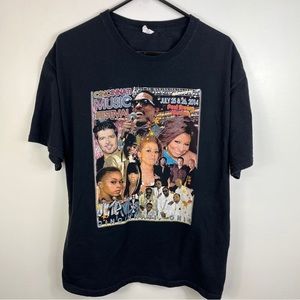 2014 Cincinnati Music festival Shirt Size XL Michelle Keyshia Cole Ne Yo